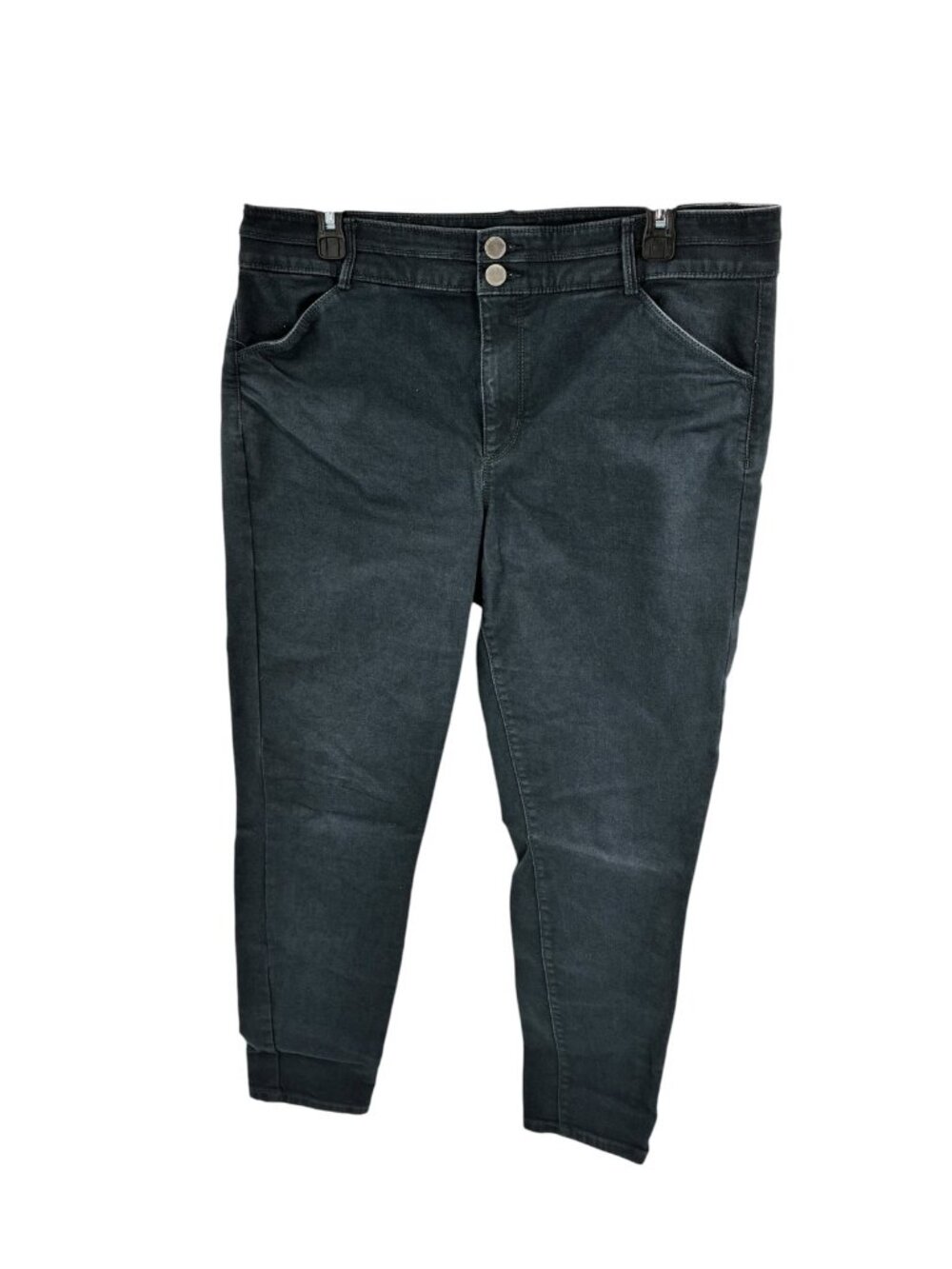 LOFT Womens Size 12 Dark Gray Wash Slim Fit Stretch Jeans High Rise